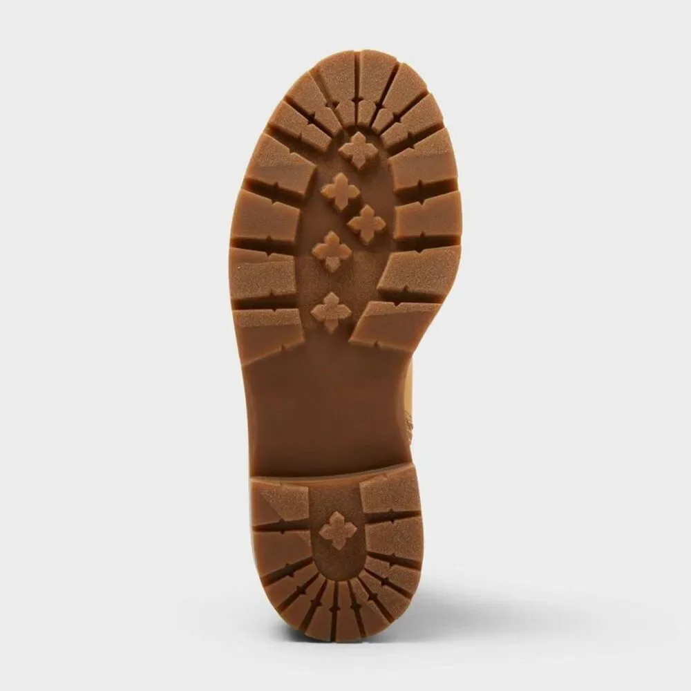 Women’s Marlowe Hiker Ankle Boots with Memory Foam Insole – Wild Fable Tan 9